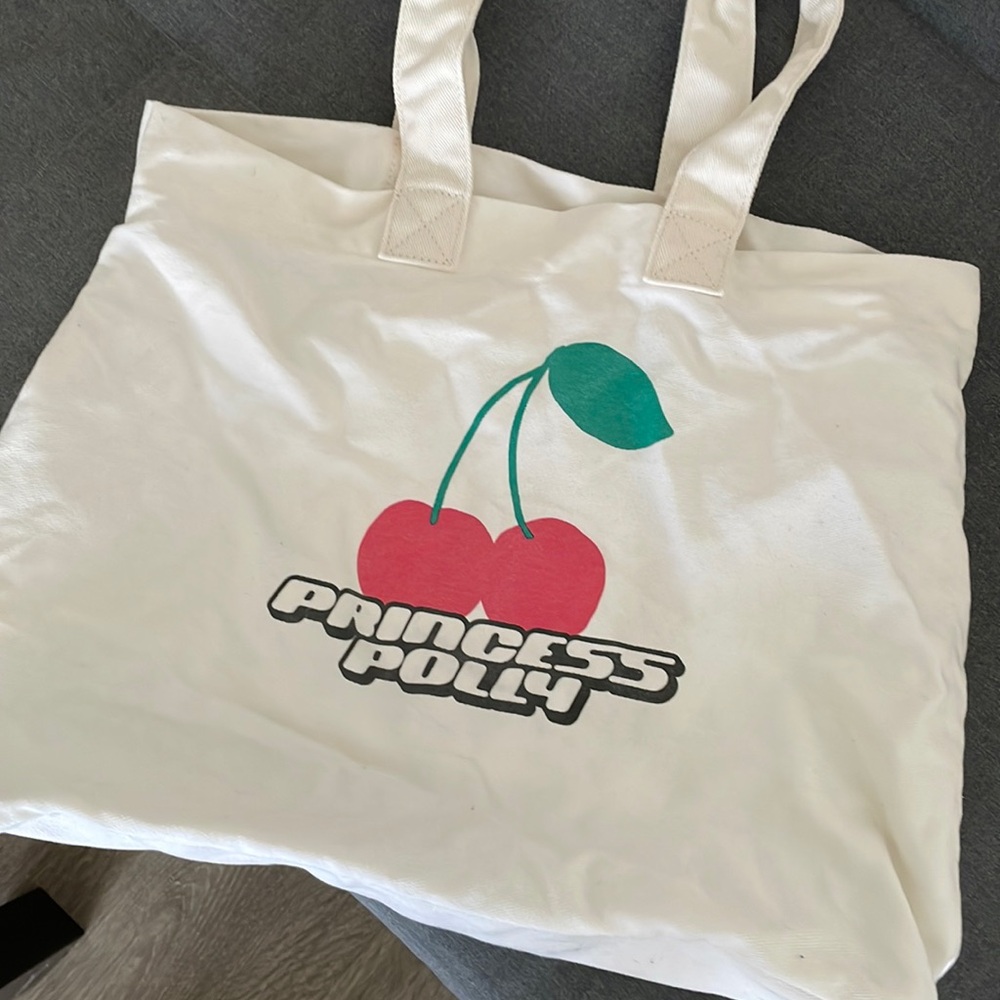 (SALE!) Princess Polly 🍒 Large Canvas Tote